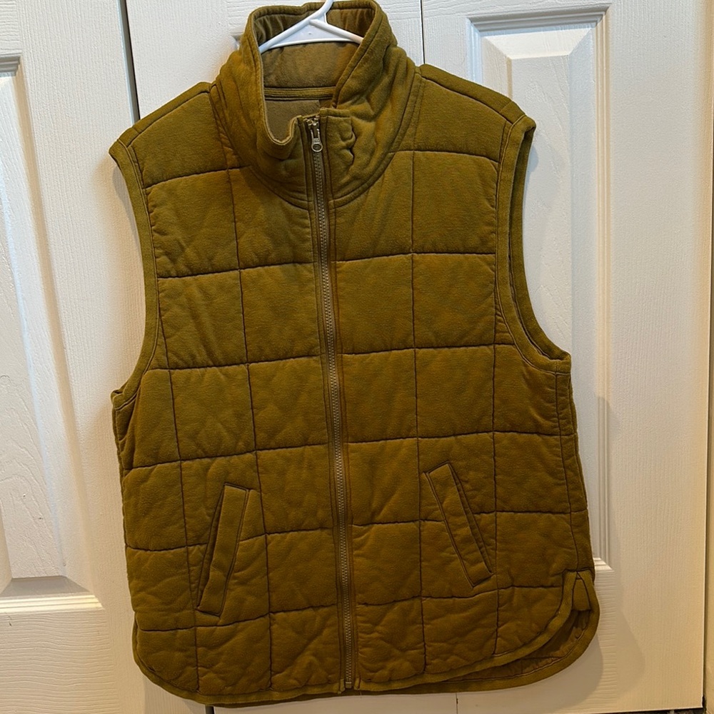 Olive Quilted Vest